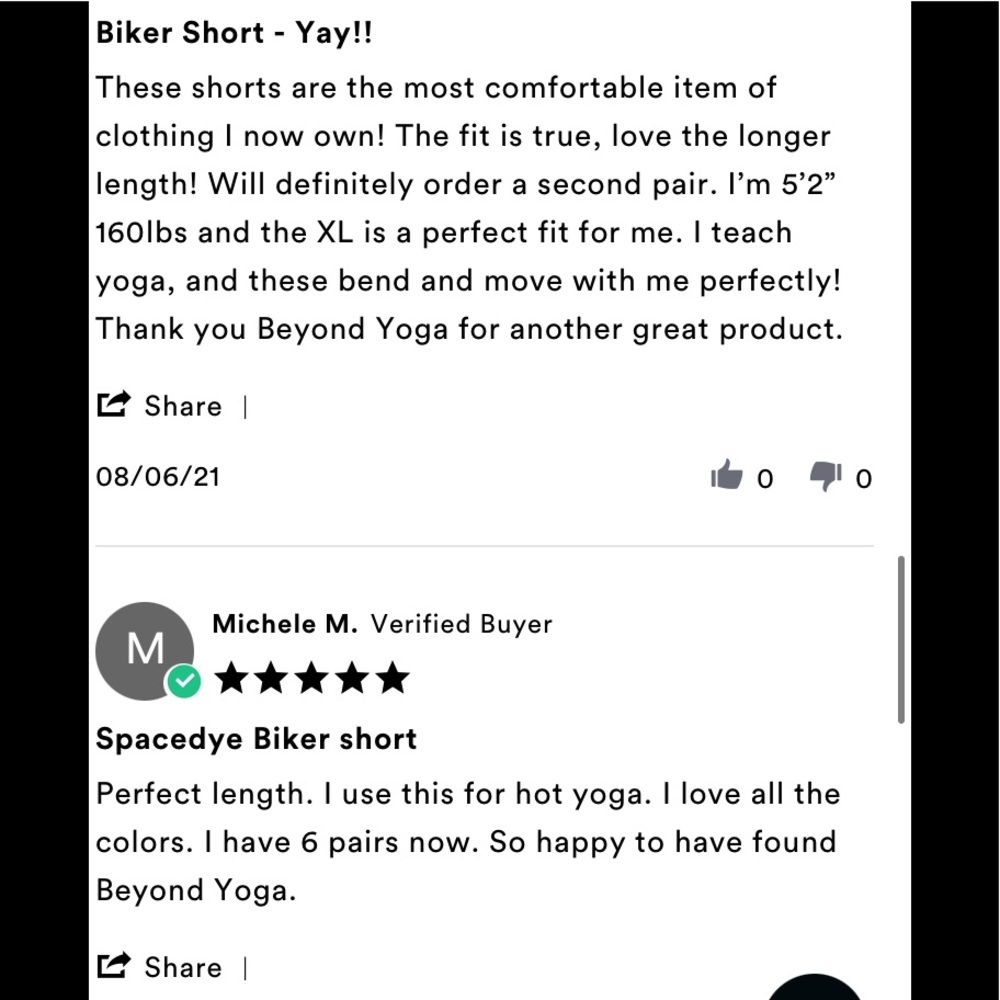 NWT Beyond Yoga Spacedye Biker Shorts - Picture 5 of 12